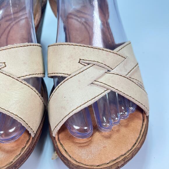 Born Belinda Brown Leather Adjustable Ankle Strap Sandals B20411 Women’s Size 7 - Picture 9 of 11